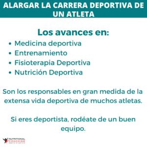 Alargar la vida deportiva